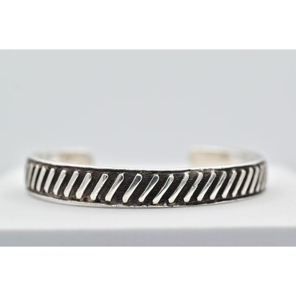 Patrick Mavros 925 Sterling Silver Cuff Bangle Bracelet 42.8 Grams Signed Unisex - Picture 2 of 12